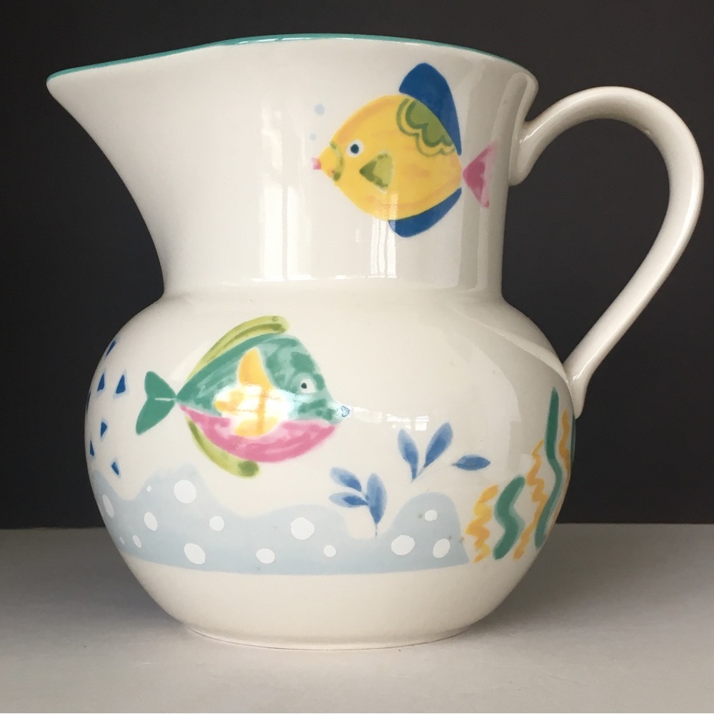Studio Nova BARRIER REEF Y2310 Mikasa Pitcher 6.75" Sea Fish Ocean Shell Seaweed
